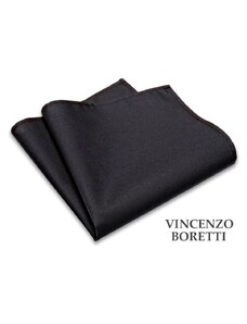 Bavlněný kapesníček Vincenzo Boretti - černý