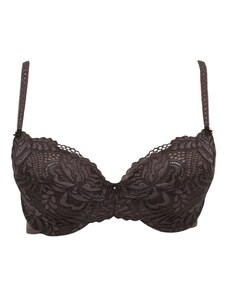 CHANGE Lingerie Nevyztužená podprsenka s kosticí CHANGE Linda Full Cup Dark Chocolate