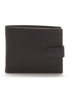 Pánská kožená černá peněženka - Delami 9371 černá