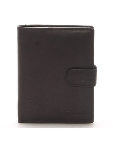 Pánská kožená černá peněženka - Delami 8703 černá