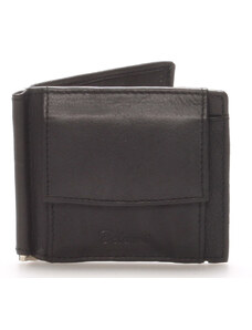 Malá kožená černá peněženka - Delami 8697 černá