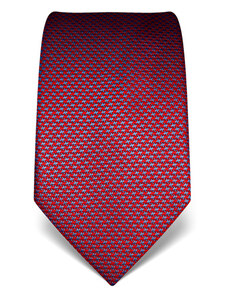 Červeno modrá kravata Vincenzo Boretti 21989 - kohoutí stopa
