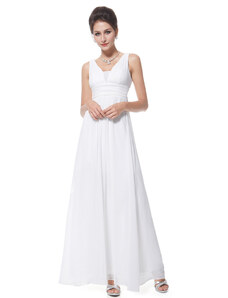 Plesové šaty elegantní bílé Ever Pretty 8110
