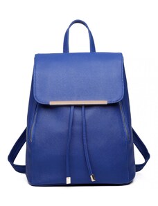 Konofactory Modrý elegantní kožený batoh „Majestic“
