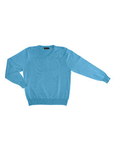 Pánský svetr AMJ Style - tyrkysový SX022