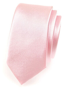 Úzká kravata Avantgard - světle růžová