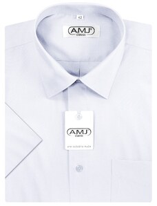 Pánská košile AMJ Comfort fit s krátkým rukávem - bílá JK18