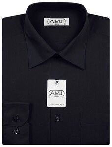 Pánská košile AMJ Comfort fit - černá JD17