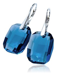 Šperky LAFIRA Style GRAPHIC stříbrné náušnice Denim Blue