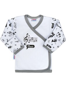 Kojenecká bavlněná košilka New Baby Music 56 (0-3m)