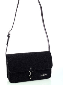 Dámská kabelka přes rameno z plsti Kbas černá