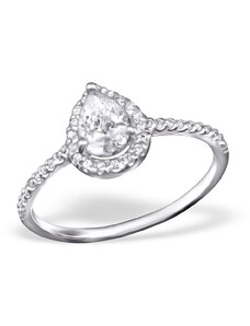Kesi Zásnubní prsten stříbro luxury princes IV