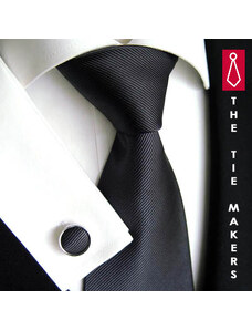 Beytnur Antracitová hedvábná kravata Tom Harrison 900-23