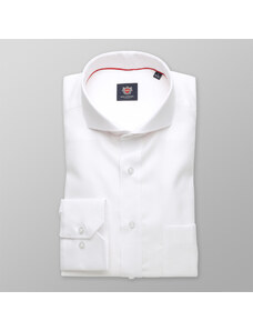 Willsoor Pánská klasická košile London (výška 176-182 i 188-194) 8285 v bílé barvě s úpravou two-ply