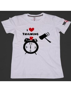 Tri Fun Fit Dámské bílé tričko I ove Training 004-TFTFB