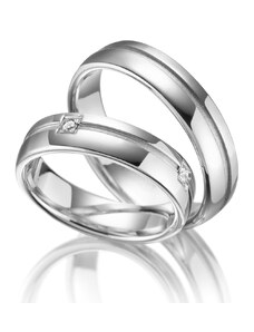 MARRYA Stříbrné snubní prsteny SI-12