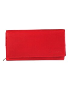 Peněženka dámská kožená, červená, Loranzo, 439 - zboží s vadou
