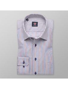 Willsoor Pánská slim fit košile London 8396 v bílé barvě s úpravou easy care