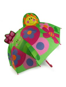 Dětský deštník holový - zelený/růžový