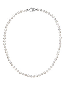 EVOLUTION GROUP Perlový náhrdelník z pravých říčních perel bílý 22002.1