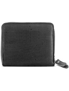Corkor Small Zip černá dámská korková peněženka