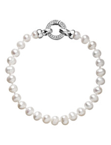Pavona Perlový náramek z pravých říčních perel bílý 23001.1