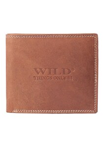 Kožená pánská peněženka Wild Things Only, světle hnědá 953