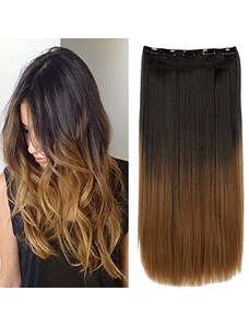 GIRLSHOW Clip in vlasy - 60 cm dlouhý pás vlasů OMBRE - odstín 2T27
