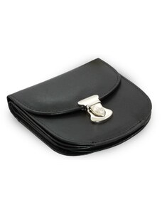 Arwel Černá malá dámská kožená peněženka se zámečkem