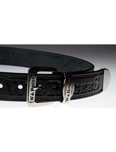Penny Belts - Jaroměř Černý kožený opasek 110 cm - Penny Belts