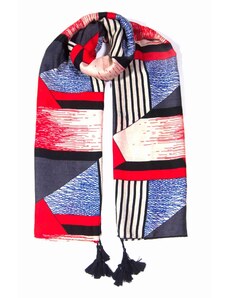 Coxes O Extra velký dlouhý šátek přes ramena s třásněmi 9C1-121615