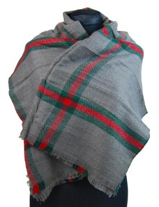 Barebag NEW BERRY dámská pletená šála / pléd BC717 středně šedá
