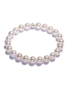 Lavaliere Dámský perlový náramek - bílé shell perly