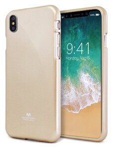 Ochranný kryt pro iPhone XS / X - Mercury, Jelly Case Gold