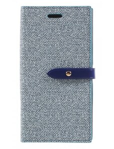 Pouzdro / kryt pro iPhone XS / X - Mercury, Milano Diary BLUE/BLUE