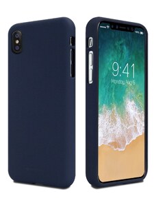 Ochranný kryt pro iPhone XS / X - Mercury, Soft Feeling Midnight Blue