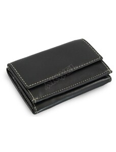 Arwel Kožená mini peněženka - černá