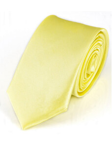 Amparo Miranda Světle žlutá kravata jednobarevná
