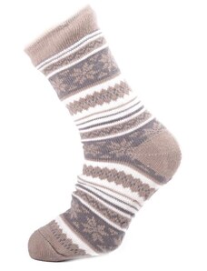 Afrodit Teplé pánské zimní ponožky Tony krémové 39-42