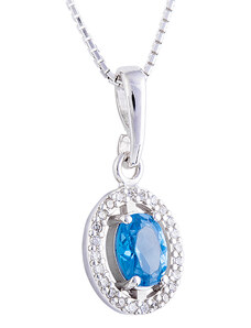 A-diamond.eu jewels Přívěsek stříbrný modrý 647