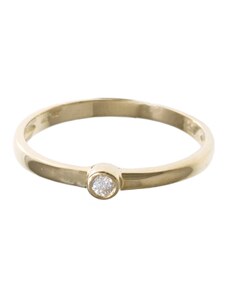 A-diamond.eu jewels Zlatý prstýnek s přírodním diamantem 1742
