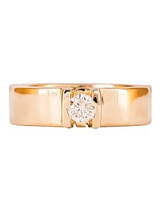 A-diamond.eu jewels Zlatý prstýnek s přírodním diamantem