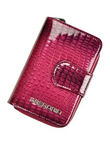 Lesklá fialová kožená peněženka Gregorio GF115