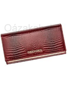 Lesklá červená kožená peněženka Gregorio SLL106