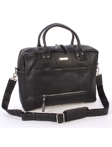 SendiDesign Černá luxusní a kvalitní kožená taška - Sendi Design Hero černá