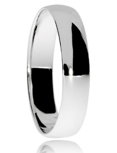 SilverRepublic Stříbrný prsten snubního typu, oblý ve střední šířce - Velikost 62