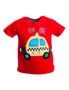 Chlapecké tričko červené taxi 0-3 roky