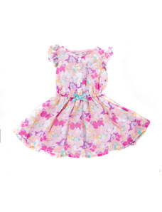 Dívčí šaty růžové s motýlky vel. 92