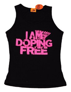 I am doping free Dámské černé tílko 004-IMCWN