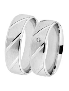 Stříbrný snubní prsten MG AT1301